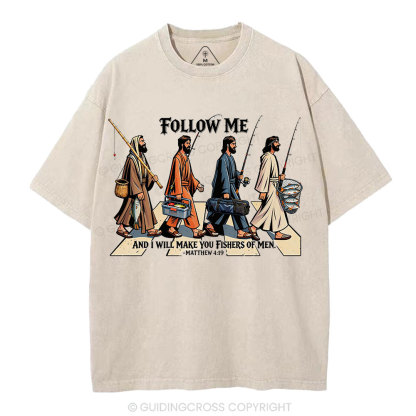Fishers Of Men Christian Washed T-Shirt