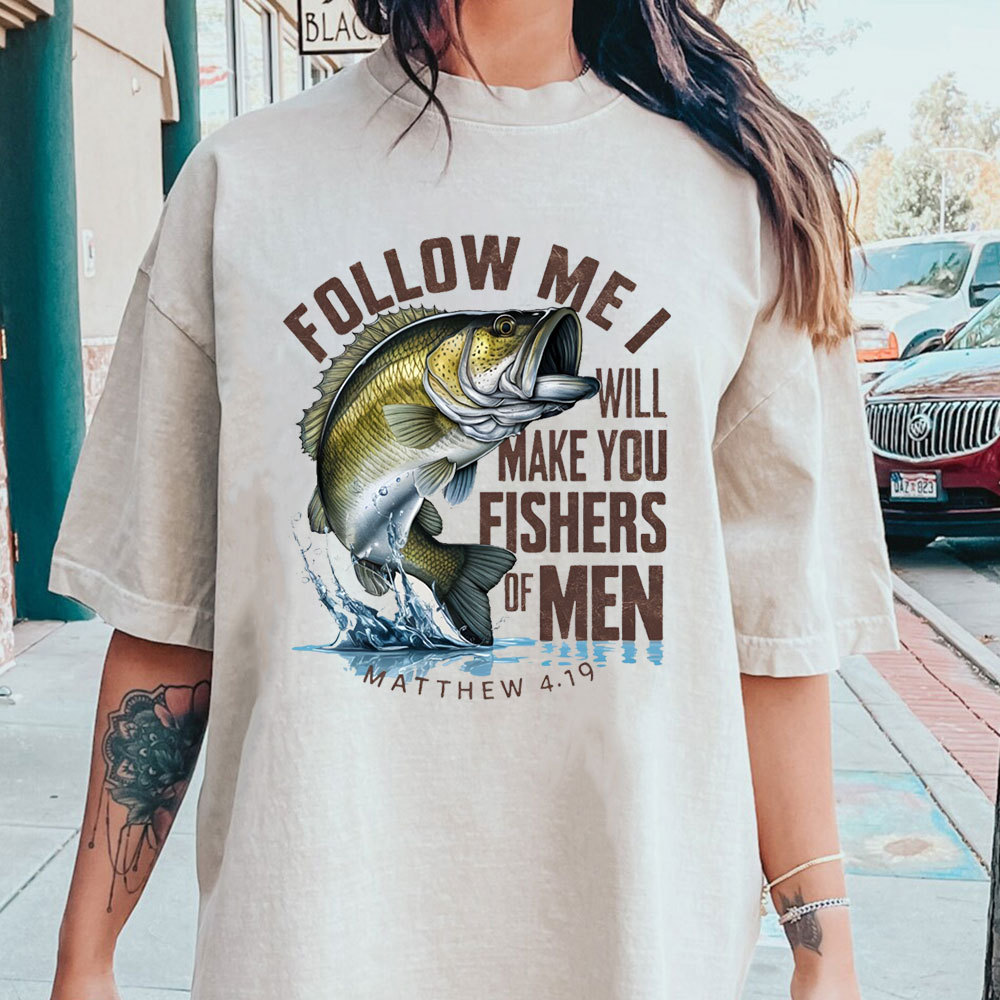 Fishers Of Men Christian Washed T-Shirt