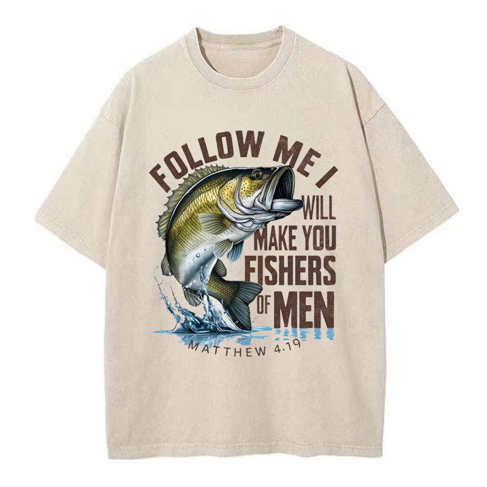 Fishers Of Men Christian Washed T-Shirt
