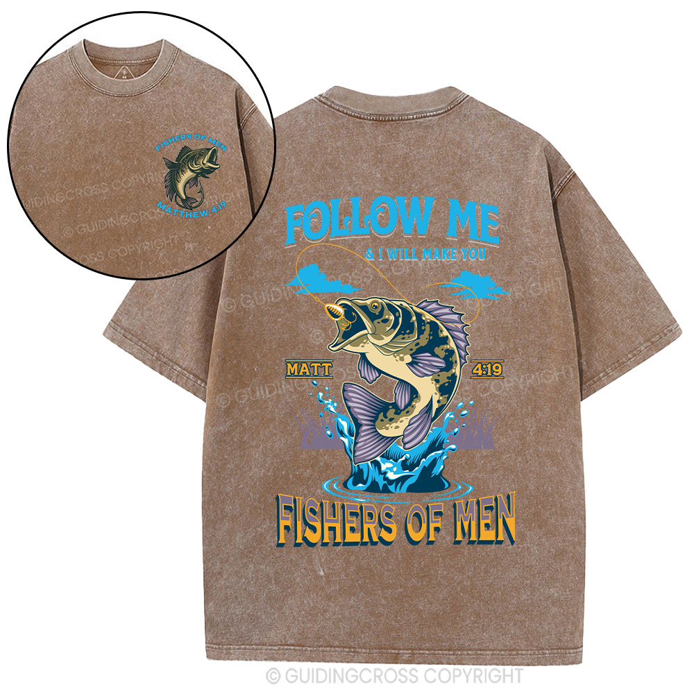Fishers Of Men Christian Washed T-Shirt