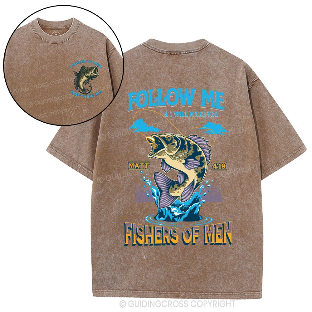 Fishers Of Men Christian Washed T-Shirt