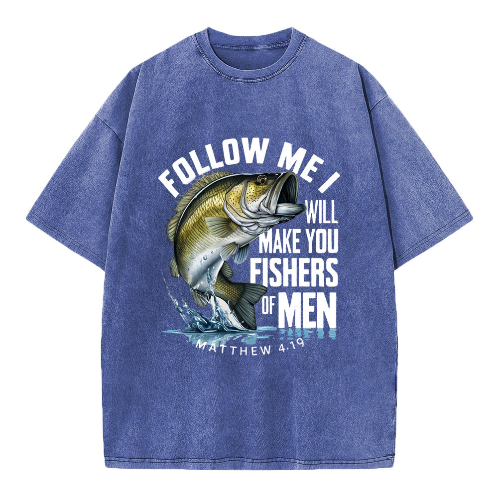 Fishers Of Men Christian Washed T-Shirt