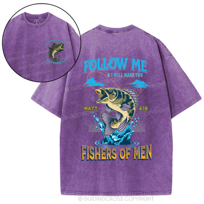 Fishers Of Men Christian Washed T-Shirt