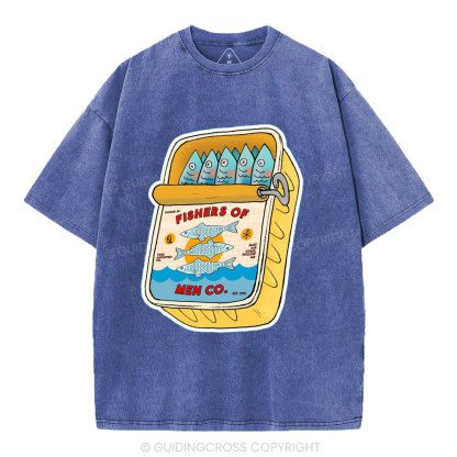 Fishers Of Men Christian Washed T-Shirt