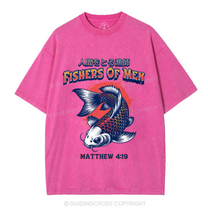 Fishers Of Men Christian Washed T-Shirt