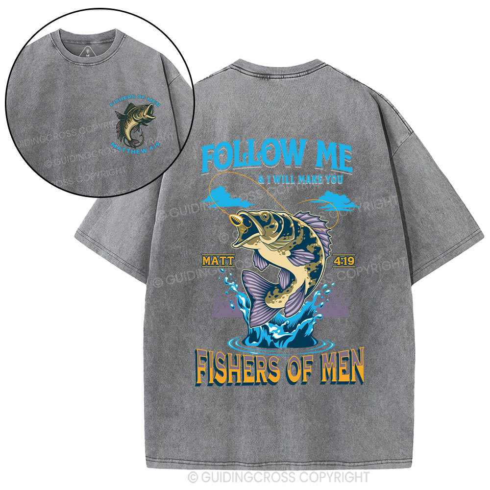 Fishers Of Men Christian Washed T-Shirt