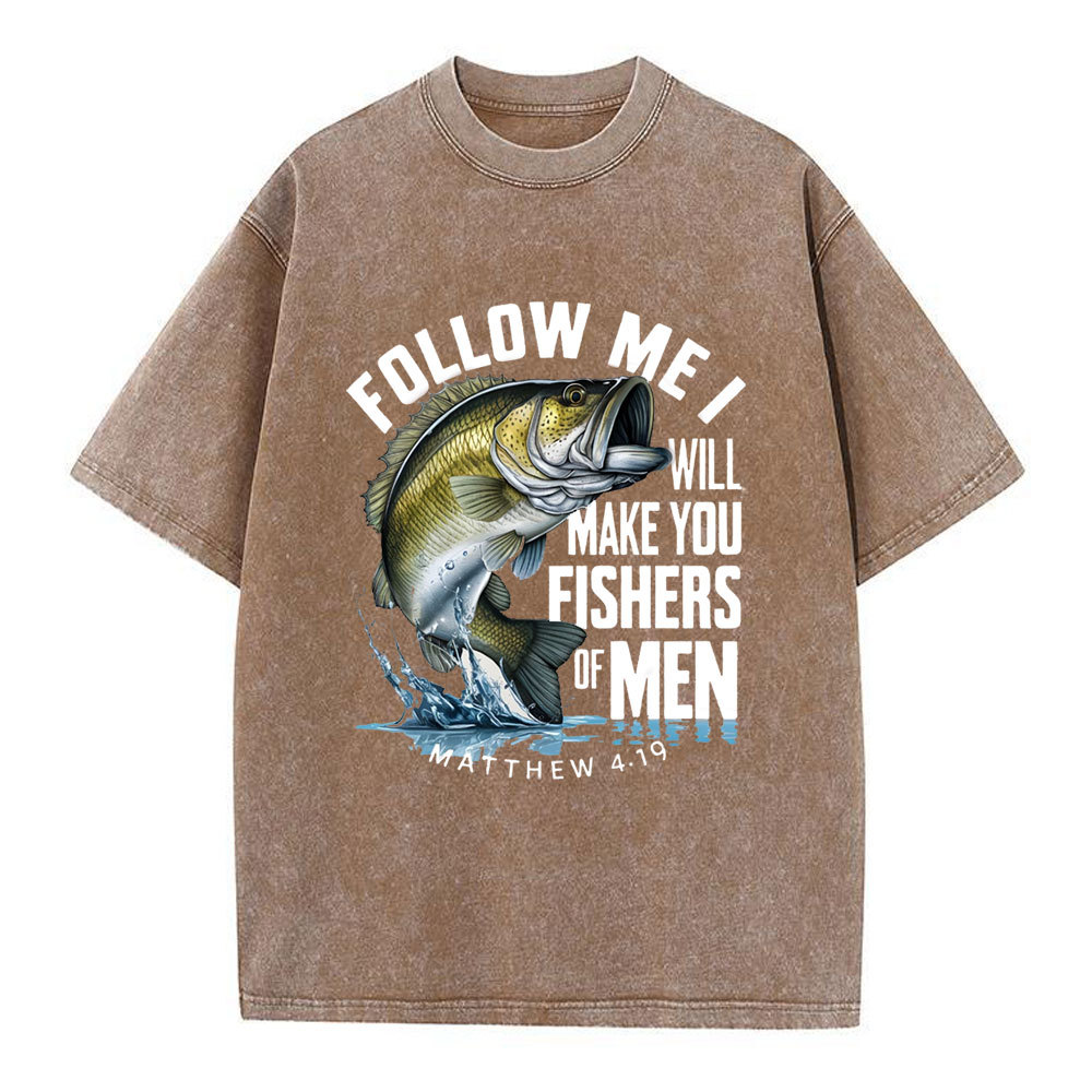 Fishers Of Men Christian Washed T-Shirt