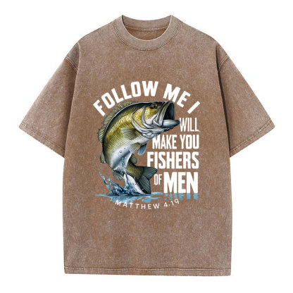 Fishers Of Men Christian Washed T-Shirt