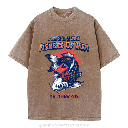 Fishers Of Men Christian Washed T-Shirt
