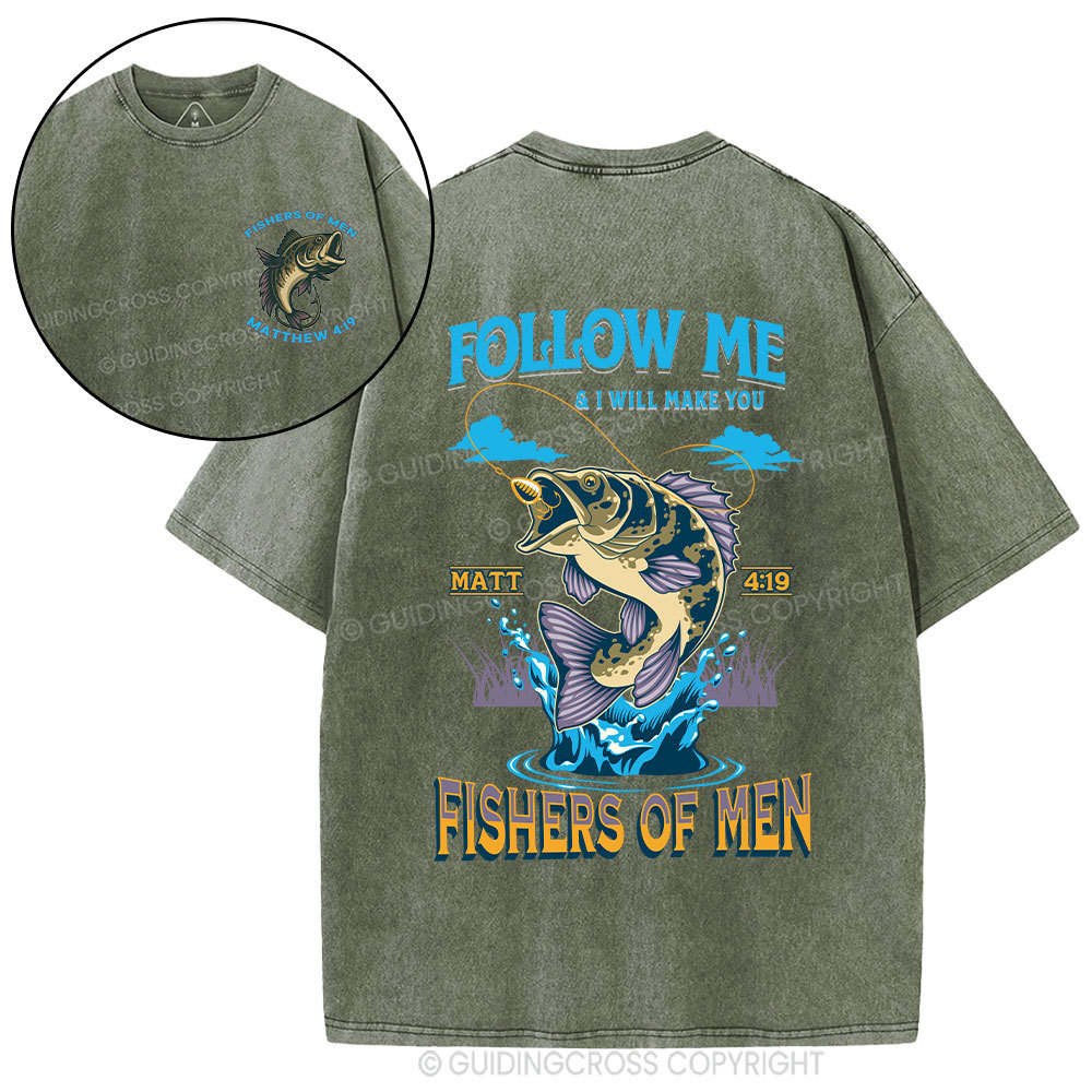 Fishers Of Men Christian Washed T-Shirt