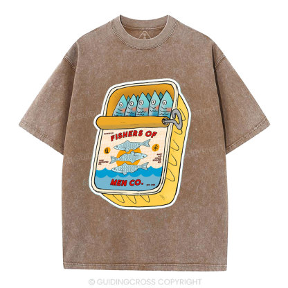 Fishers Of Men Christian Washed T-Shirt