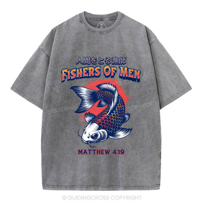 Fishers Of Men Christian Washed T-Shirt