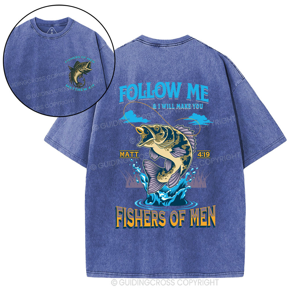 Fishers Of Men Christian Washed T-Shirt