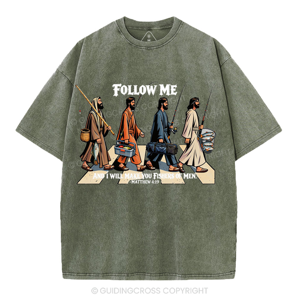 Fishers Of Men Christian Washed T-Shirt