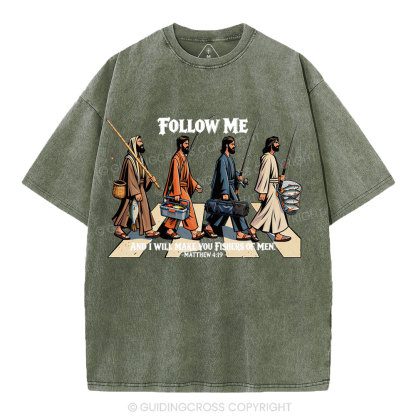 Fishers Of Men Christian Washed T-Shirt