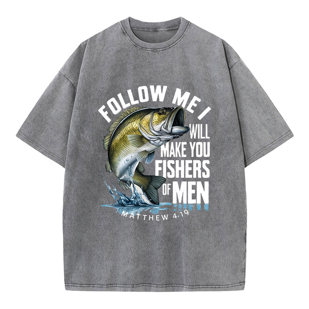Fishers Of Men Christian Washed T-Shirt