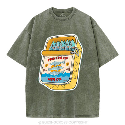 Fishers Of Men Christian Washed T-Shirt