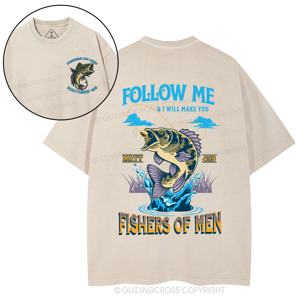 Fishers Of Men Christian Washed T-Shirt