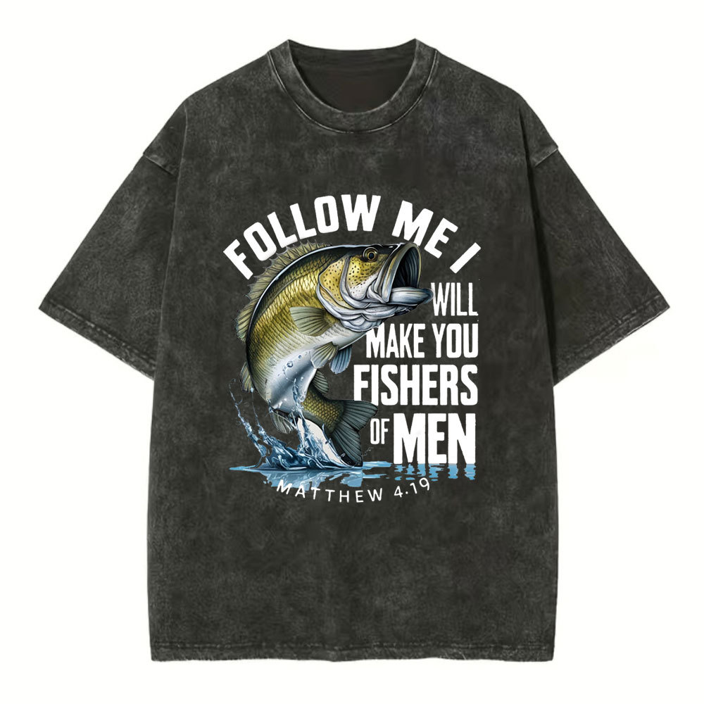 Fishers Of Men Christian Washed T-Shirt