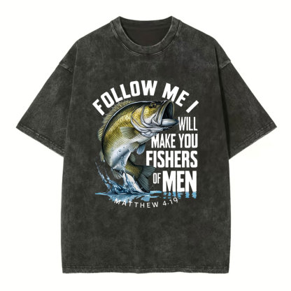 Fishers Of Men Christian Washed T-Shirt