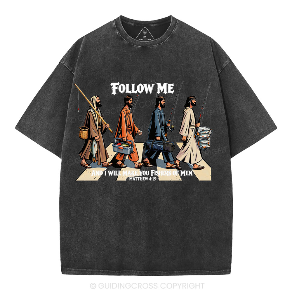 Fishers Of Men Christian Washed T-Shirt