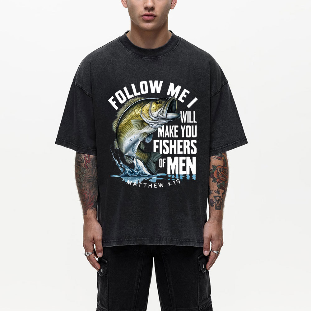 Fishers Of Men Christian Washed T-Shirt