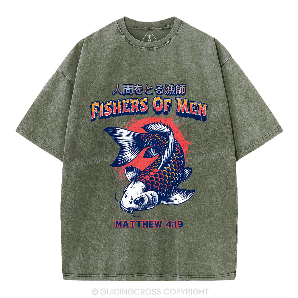 Fishers Of Men Christian Washed T-Shirt