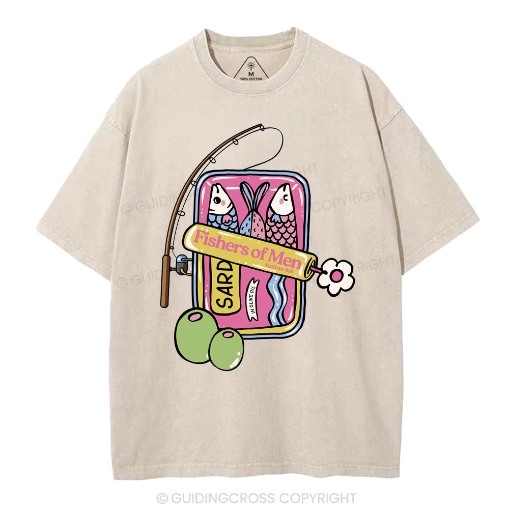 Fishers Of Men Christian Washed T-Shirt