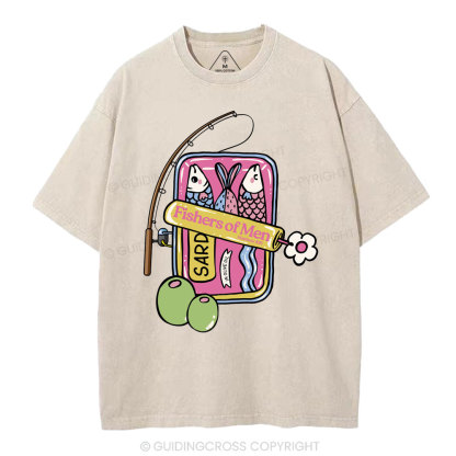 Fishers Of Men Christian Washed T-Shirt