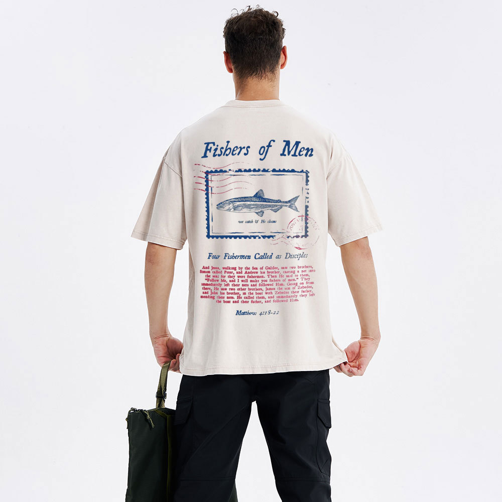 Fishers Of Men Christian Washed T-Shirt