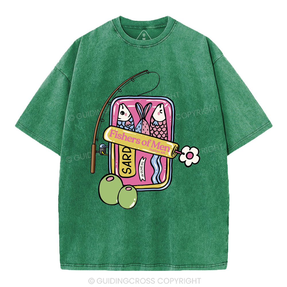 Fishers Of Men Christian Washed T-Shirt