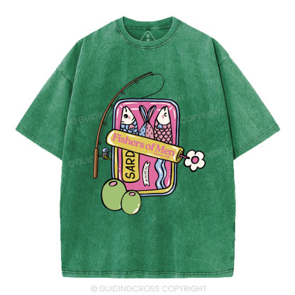 Fishers Of Men Christian Washed T-Shirt