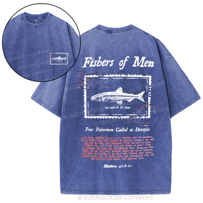 Fishers Of Men Christian Washed T-Shirt
