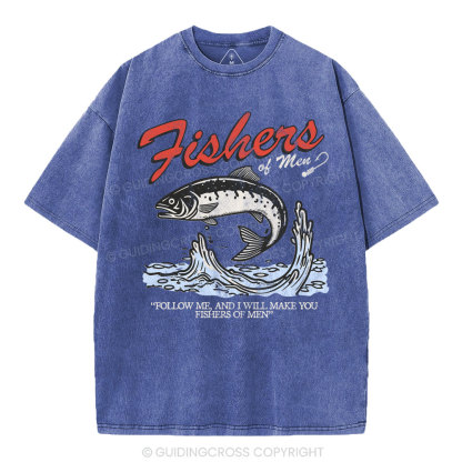 Fishers Of Men Christian Washed T-Shirt