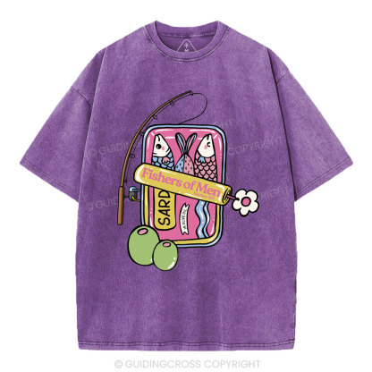 Fishers Of Men Christian Washed T-Shirt