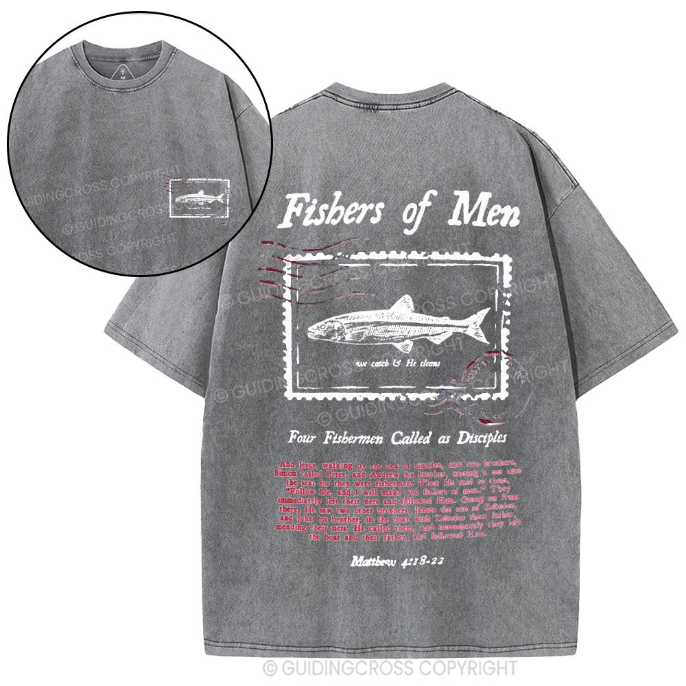 Fishers Of Men Christian Washed T-Shirt