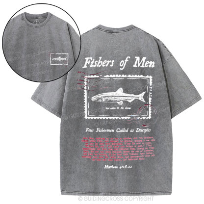 Fishers Of Men Christian Washed T-Shirt
