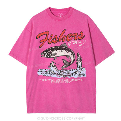 Fishers Of Men Christian Washed T-Shirt