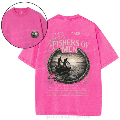 Fishers Of Men Christian Washed T-Shirt