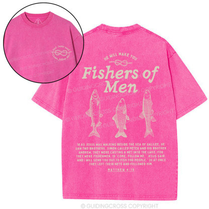 Fishers Of Men Christian Washed T-Shirt