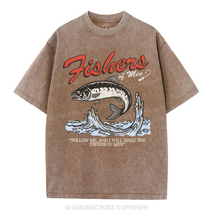 Fishers Of Men Christian Washed T-Shirt