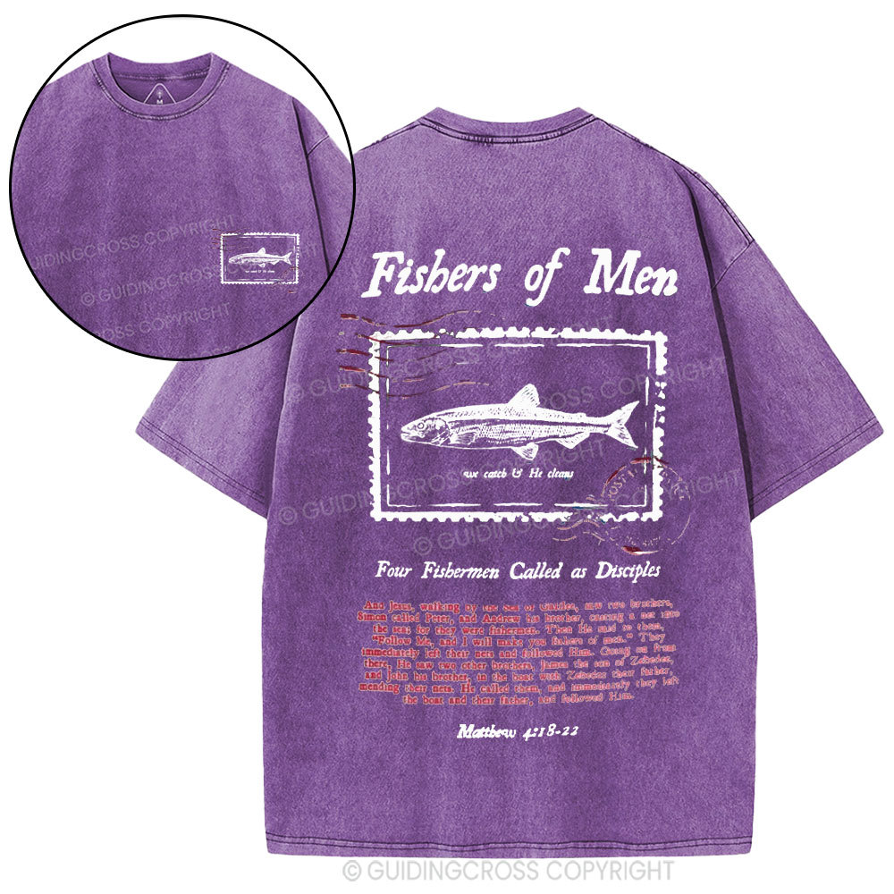 Fishers Of Men Christian Washed T-Shirt