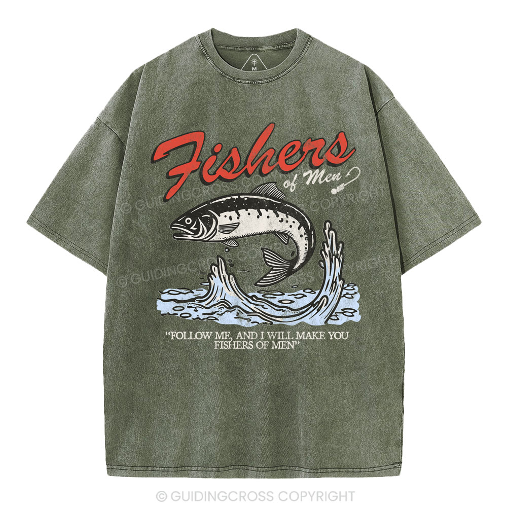 Fishers Of Men Christian Washed T-Shirt