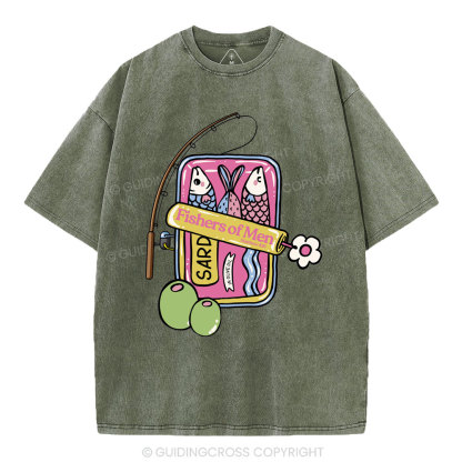 Fishers Of Men Christian Washed T-Shirt