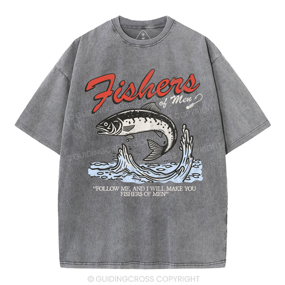 Fishers Of Men Christian Washed T-Shirt