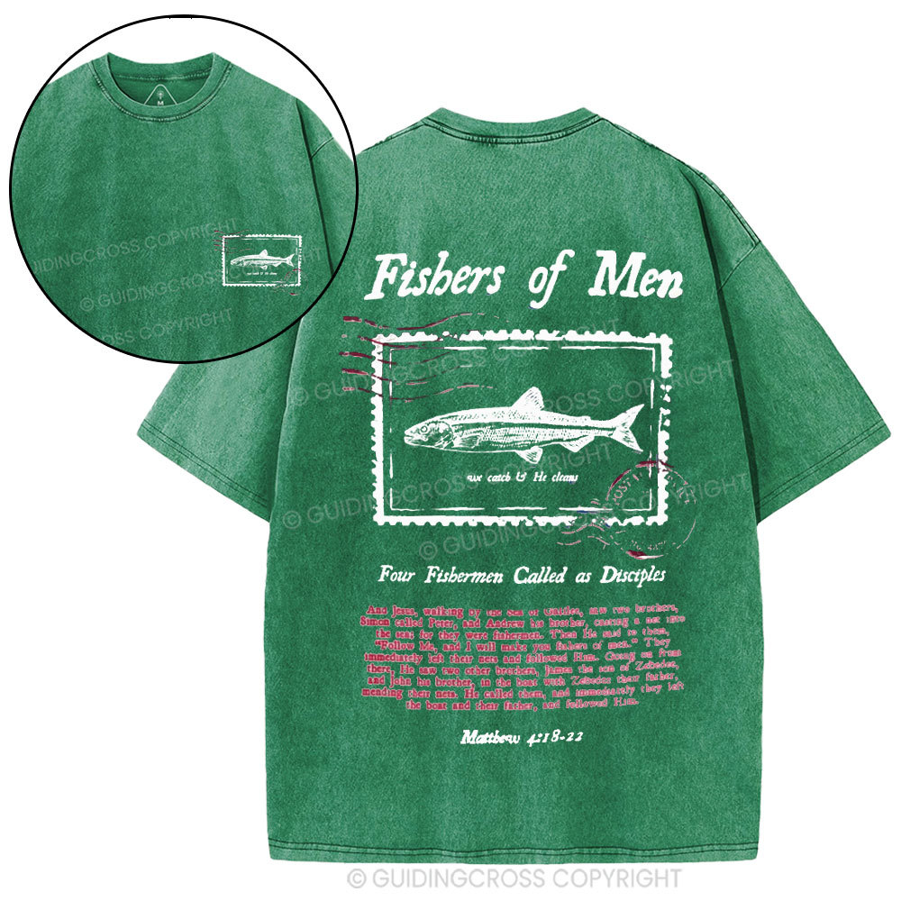 Fishers Of Men Christian Washed T-Shirt