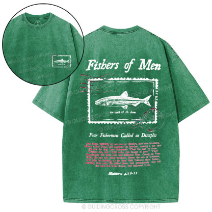 Fishers Of Men Christian Washed T-Shirt