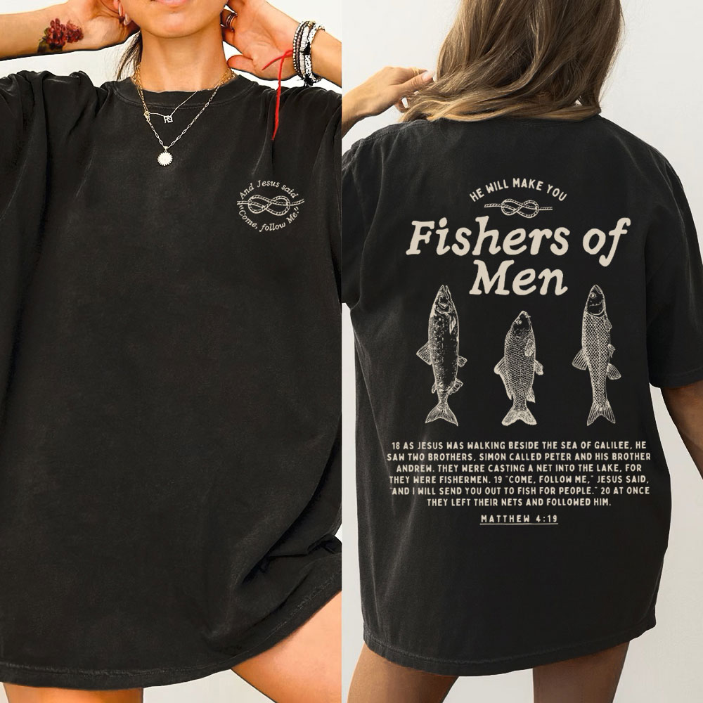Fishers Of Men Christian Washed T-Shirt