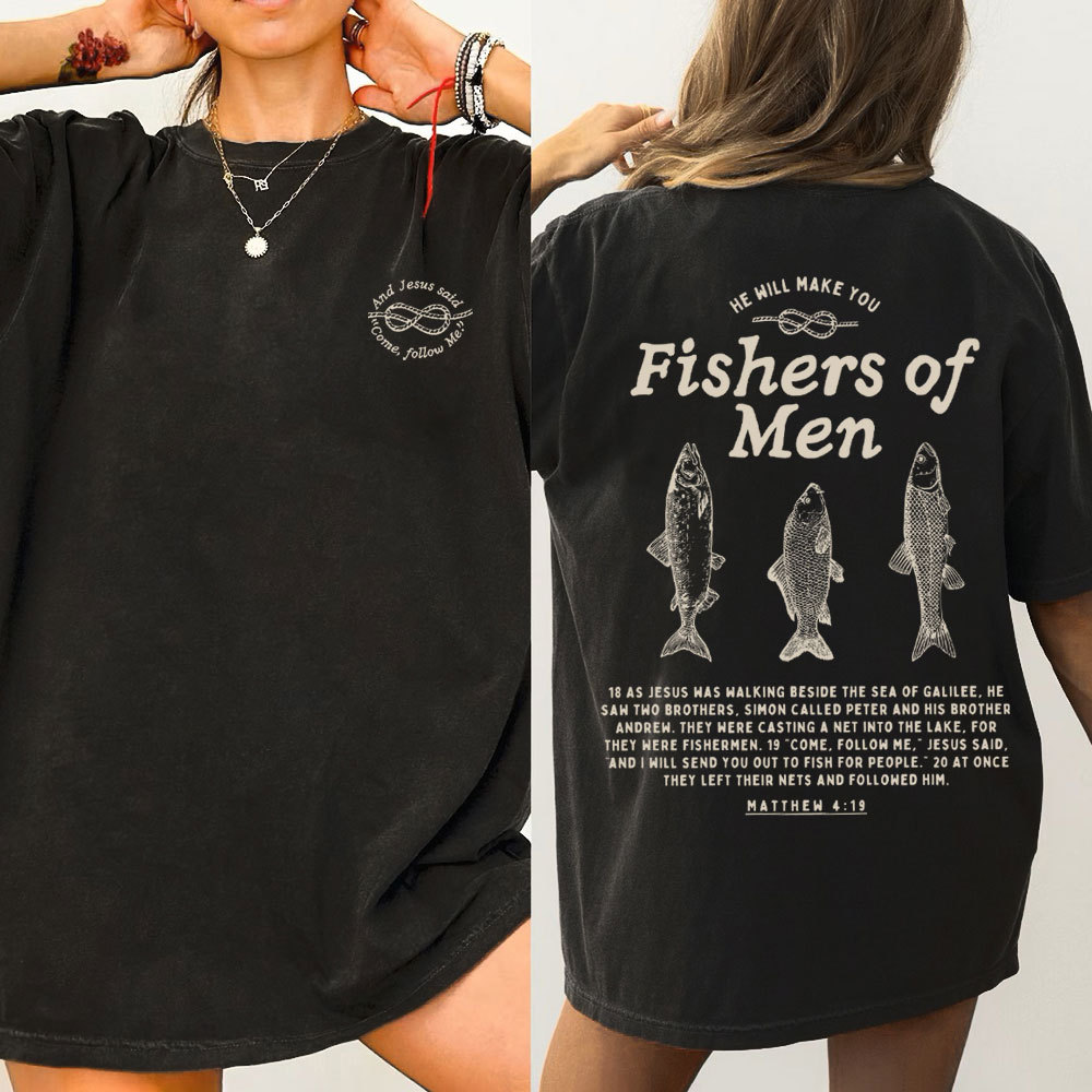 Fishers Of Men Christian Washed T-Shirt