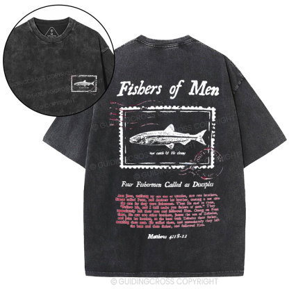 Fishers Of Men Christian Washed T-Shirt